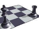 Knight and Pawns Chess Pieces Moving